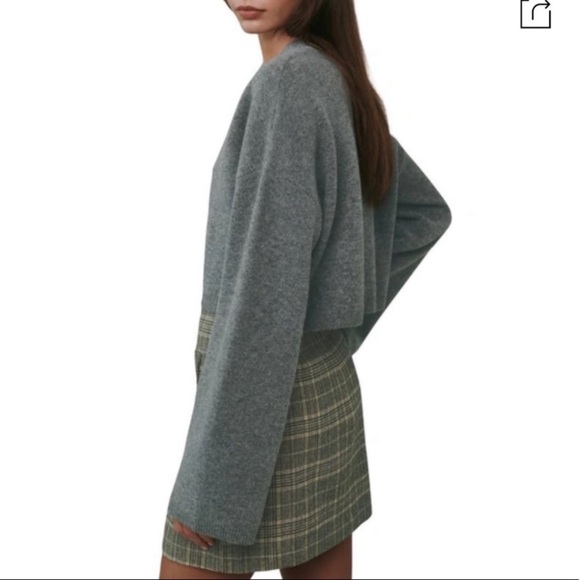 🌿|NWT| Reformation Val Easy Crop Wool Cardigan - Picture 3 of 10